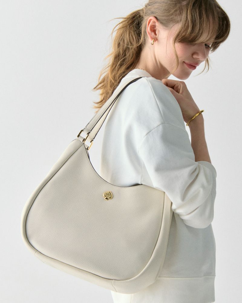 KateSpade Kayla Large Triple Compartment Shoulder Bag Meringue