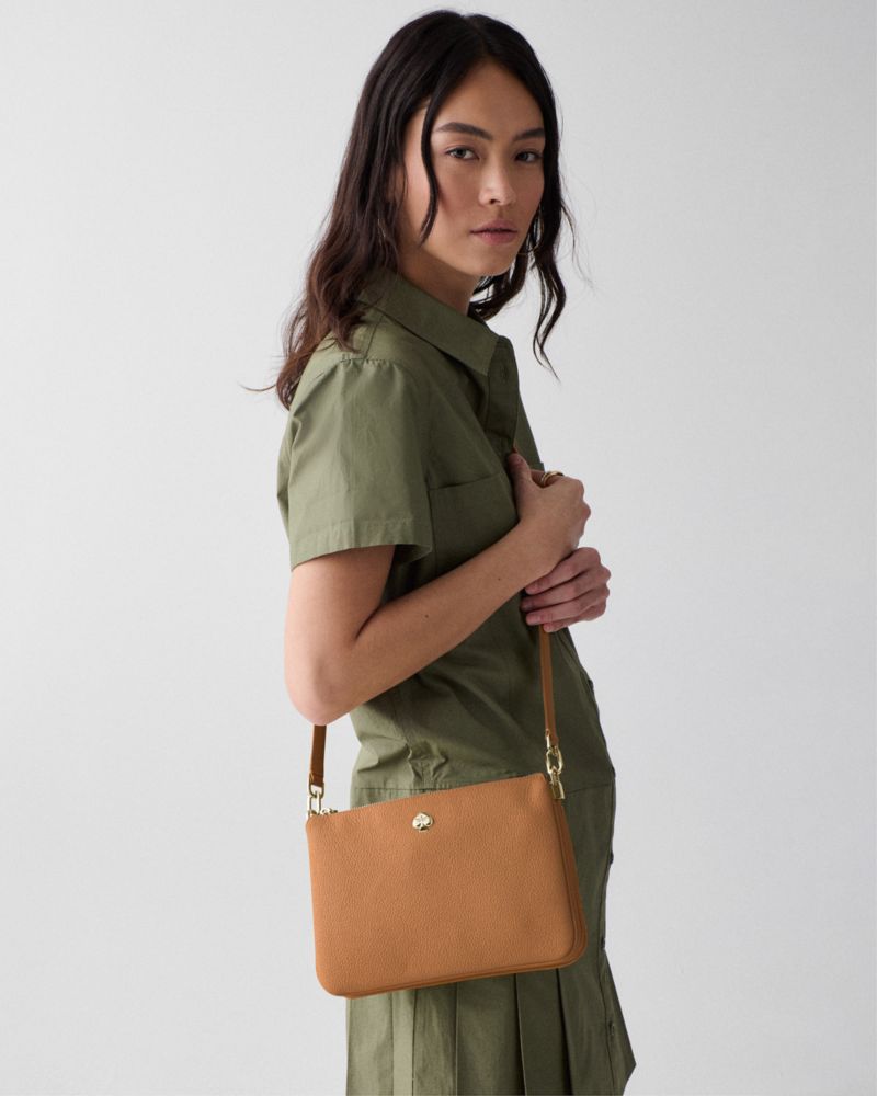 KateSpade Kayla Small Triple Compartment Crossbody Bungalow