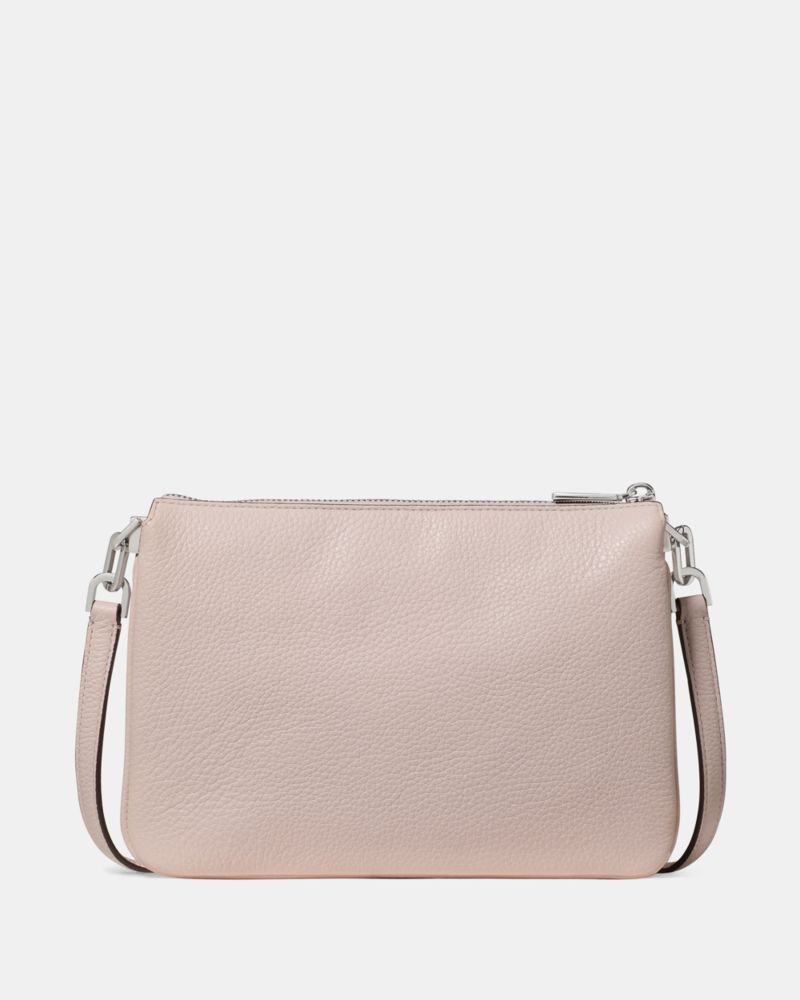 KateSpade Kayla Small Triple Compartment Crossbody Powdered Sugar