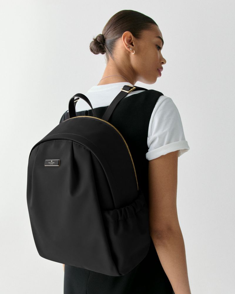 KateSpade Carter Nylon Large Backpack Black