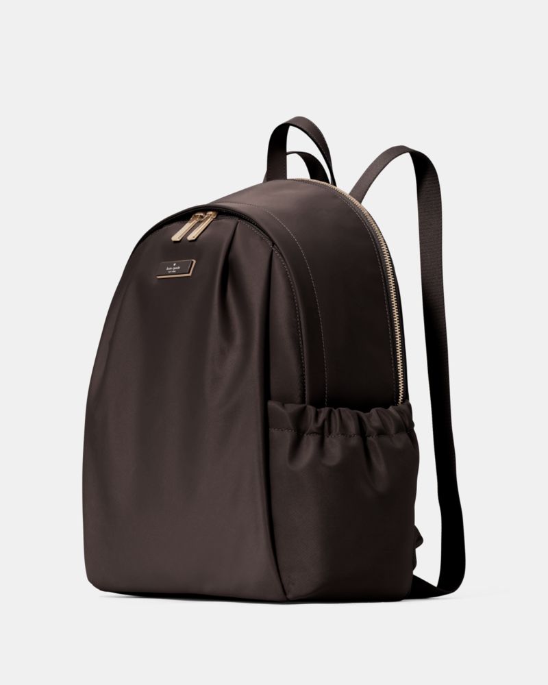 KateSpade Carter Nylon Large Backpack Hot Fudge