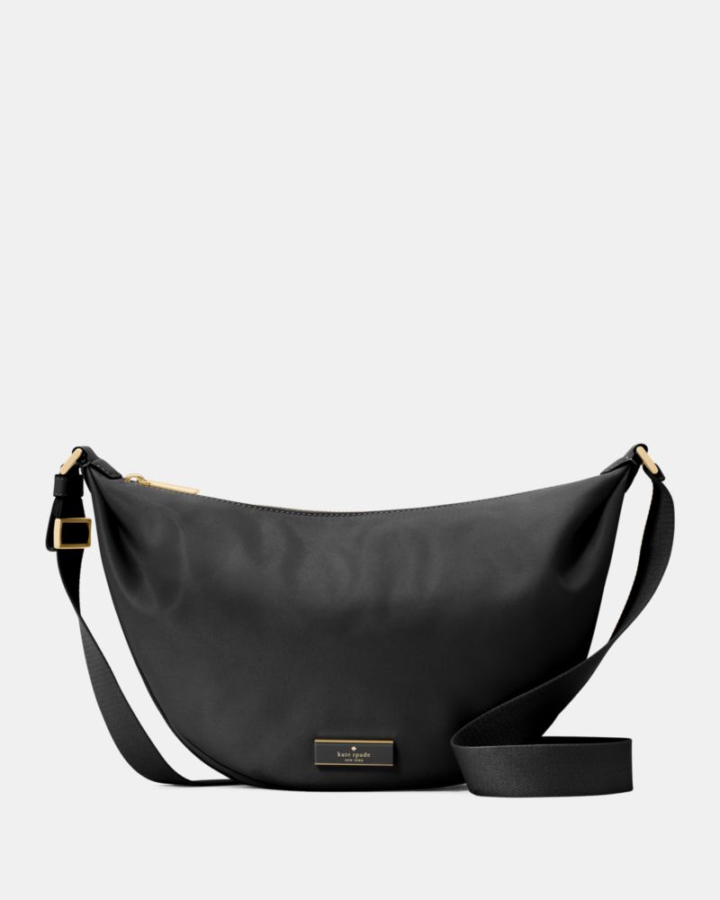 KateSpade Carter Nylon Sling Crossbody Bag Black