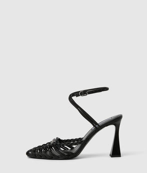 Karl Lagerfeld Linen Blend Shift Dress Black