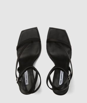 KarlLagerfeld Kautograph Padlock Suede Trunk Bag Dark Tan