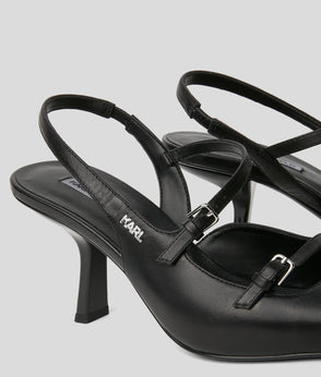 KarlLagerfeld Metal Logo Camera Bag Black