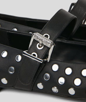 KarlLagerfeld Metal Logo Denim Camera Bag Bright Blue Marble