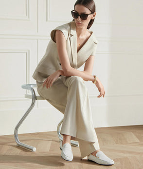 Karl Lagerfeld Short-Sleeved Bouclé Blazer Pristine