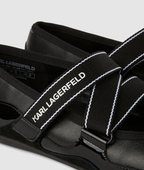 KarlLagerfeld Logo Nylon Crossbody Bag Black