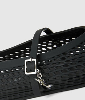 KarlLagerfeld Kweave Chain Crossbody Bag Black-Nickel