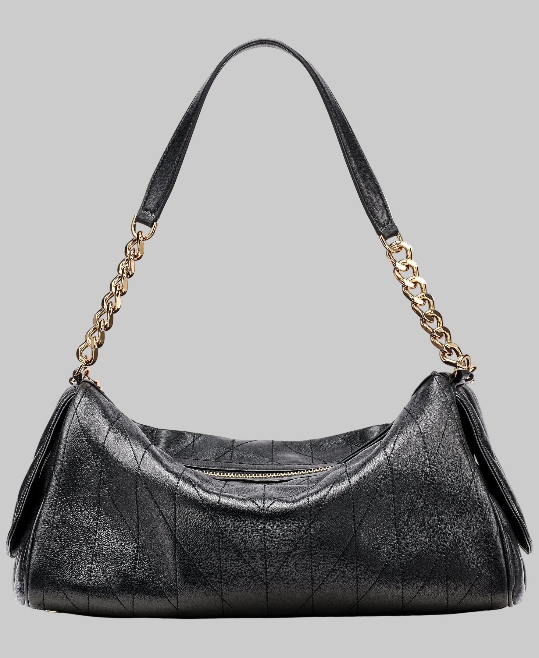 KarlLagerfeld Lafayette satchel with karl puff charm black