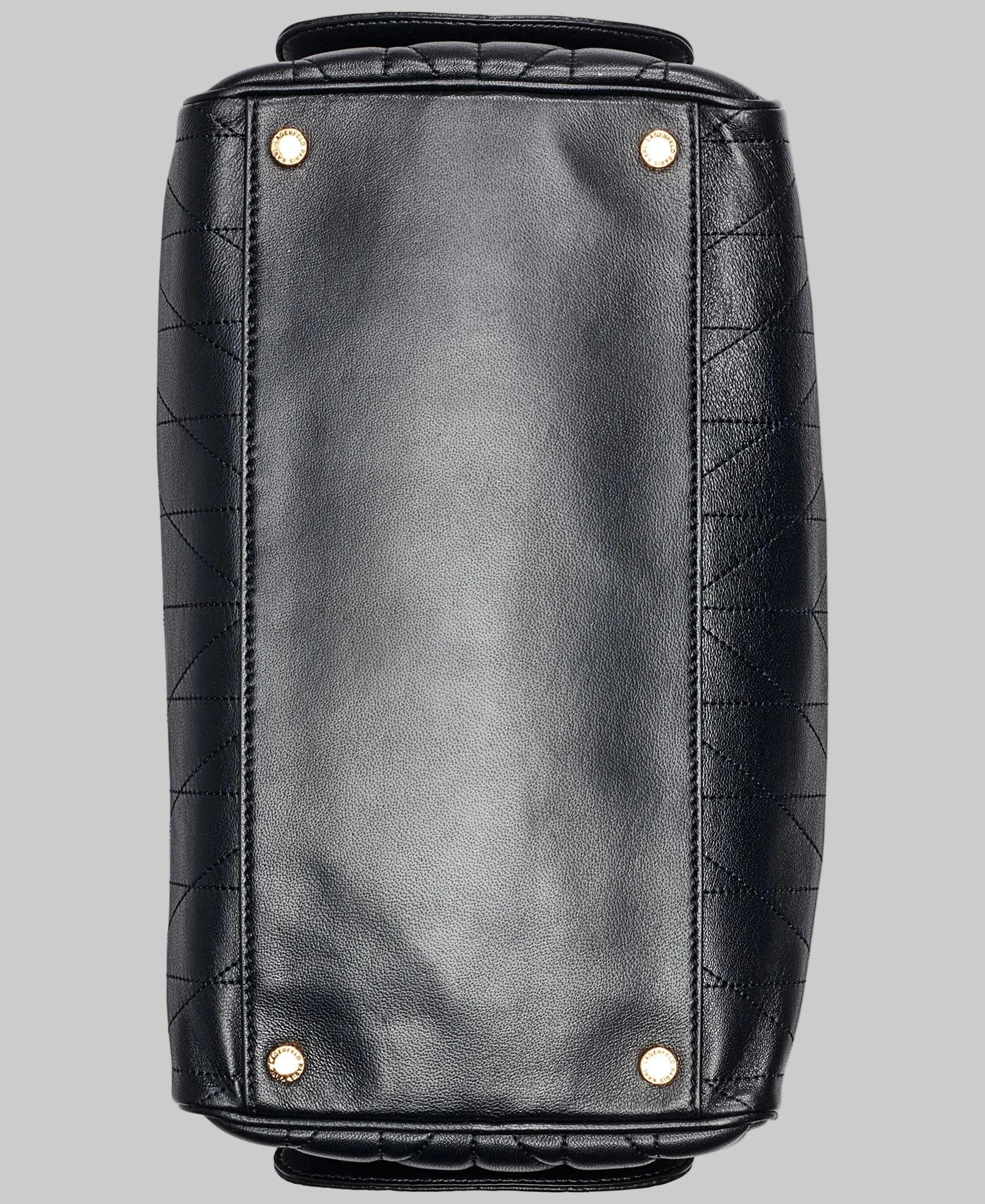 KarlLagerfeld Lafayette satchel with karl puff charm black