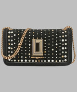 KarlLagerfeld Kosette shoulder bag with studs black