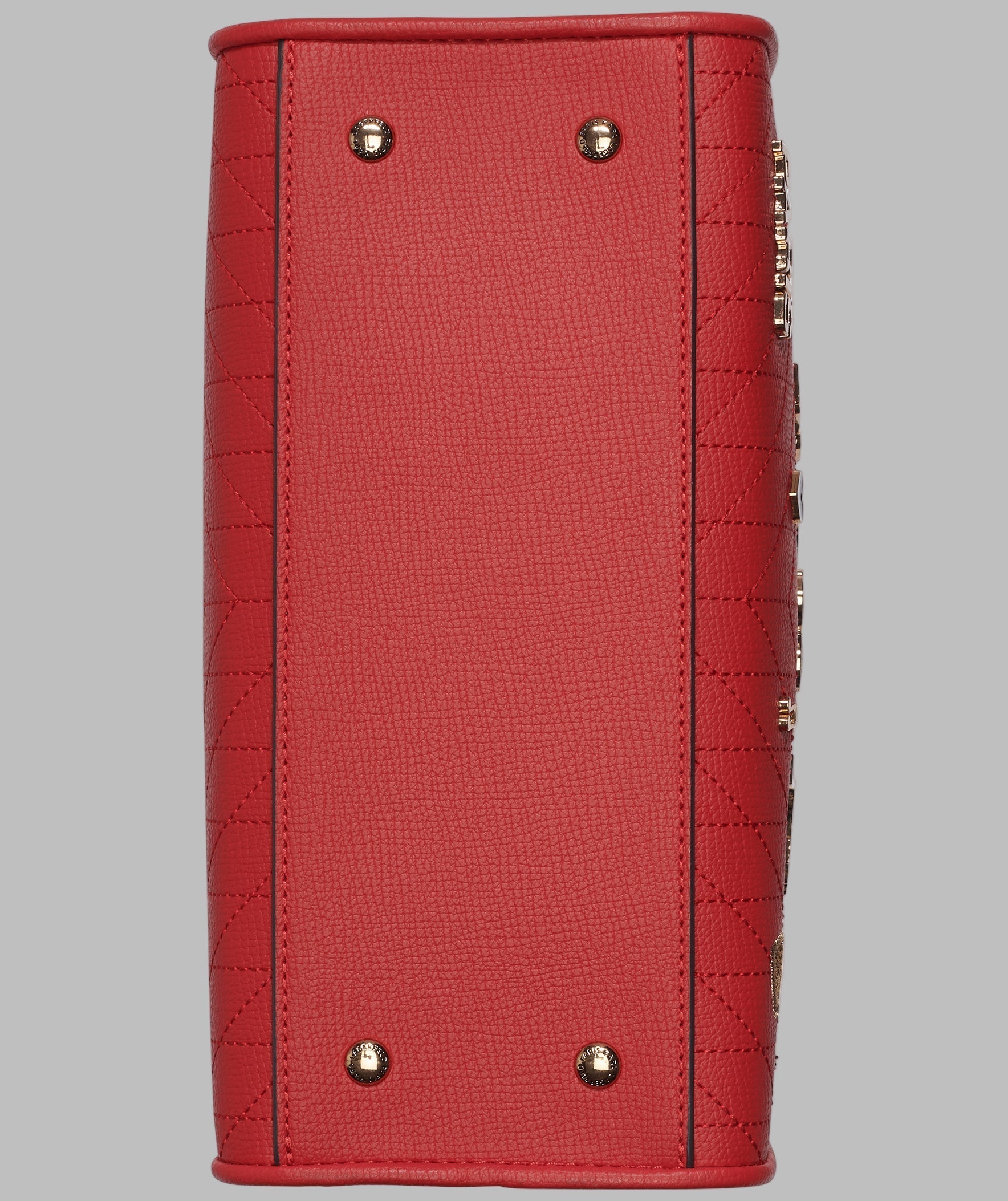 KarlLagerfeld Maybelle satchel with pins red
