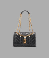 KarlLagerfeld Lafayette shoulder bag with heart chain black