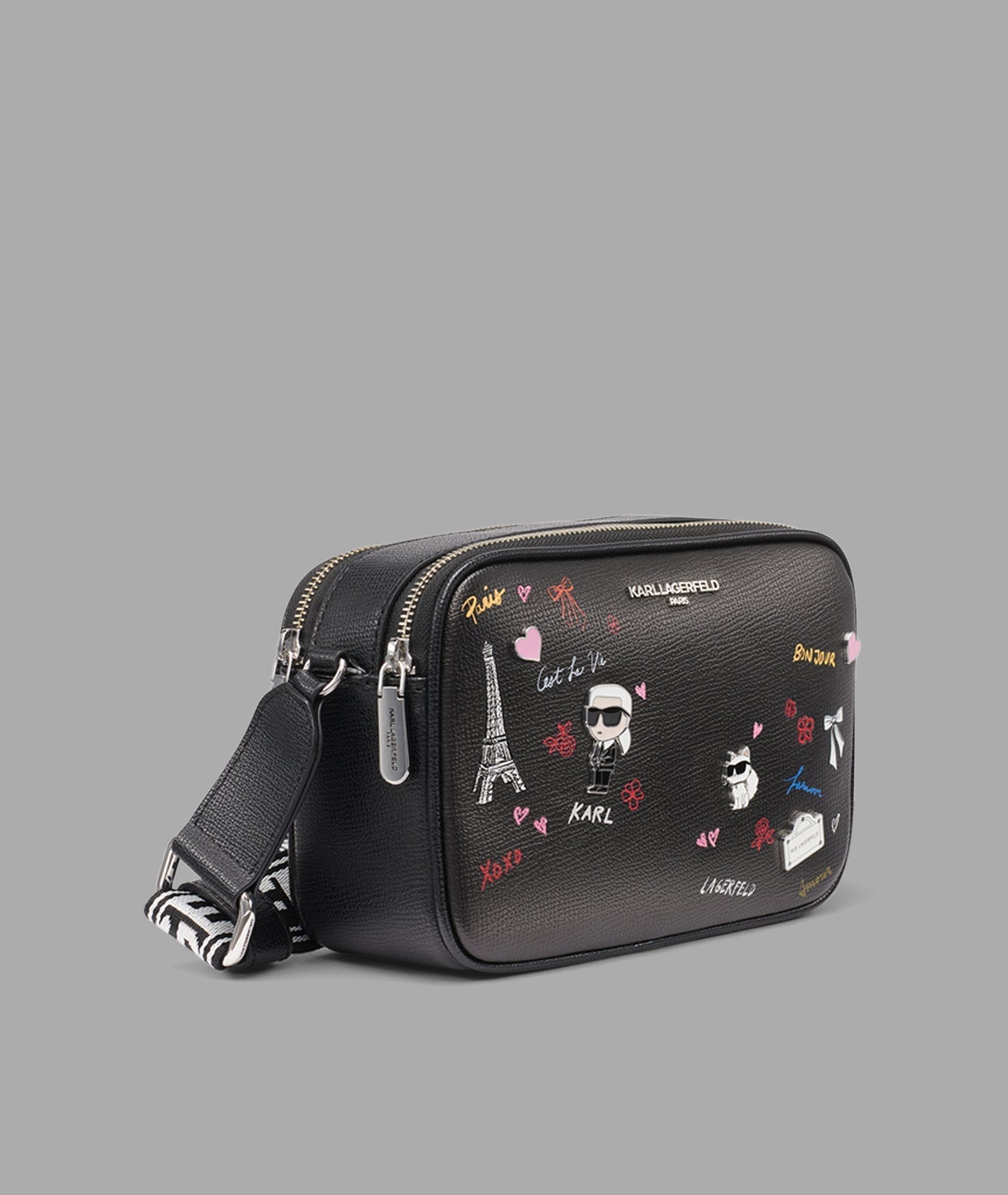 KarlLagerfeld Maybelle camera crossbody ballet slipper