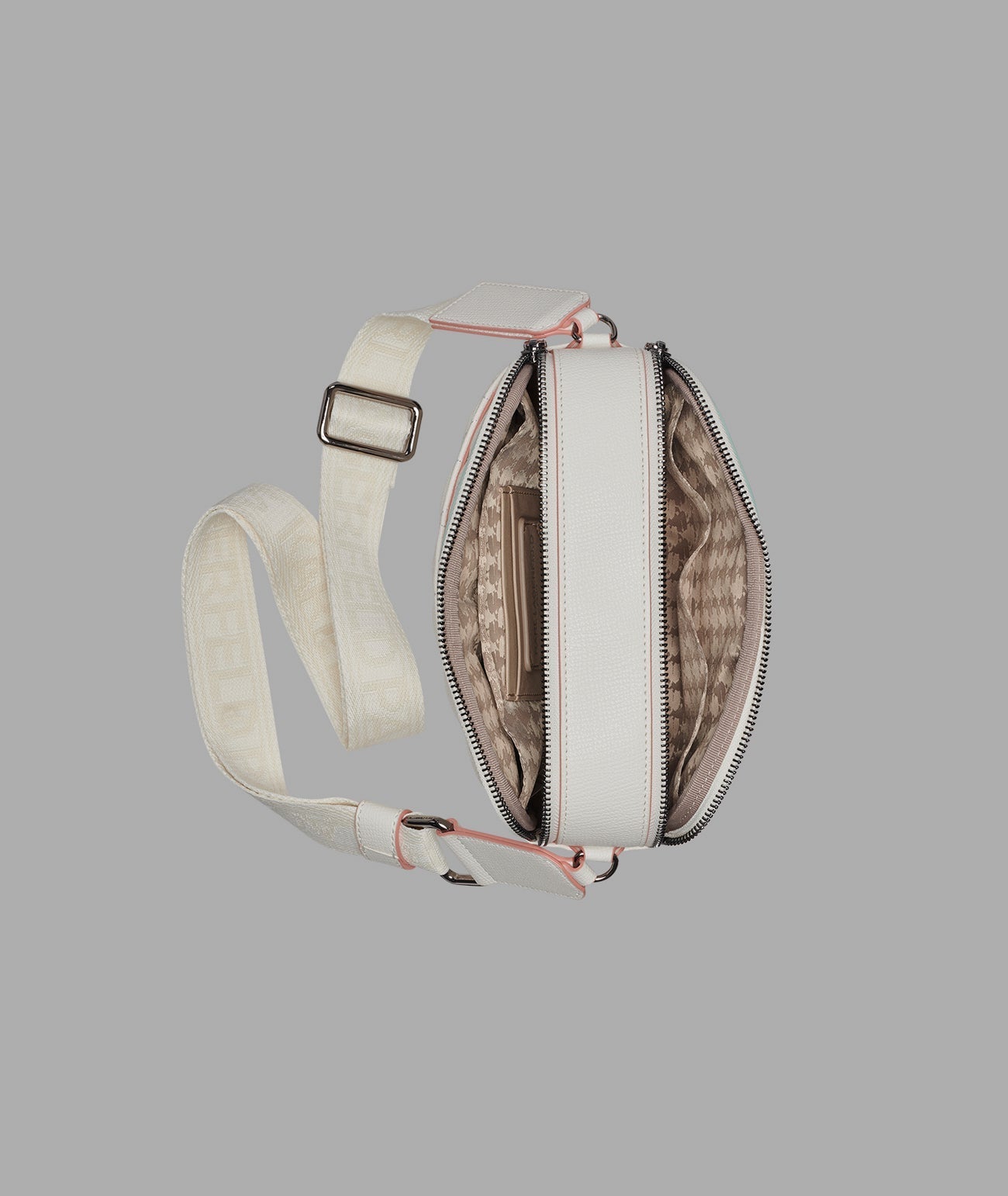 KarlLagerfeld Maybelle crossbody with paris pins winter white/silver