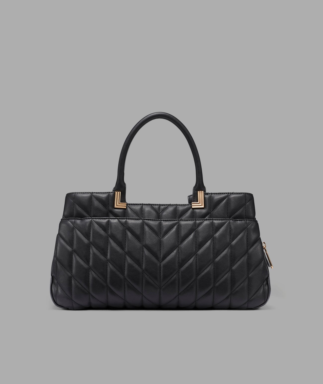 KarlLagerfeld Meribel satchel with oversized fashion pins black / gold