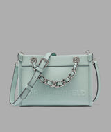 KarlLagerfeld Savoie small leather crossbody fresh mint