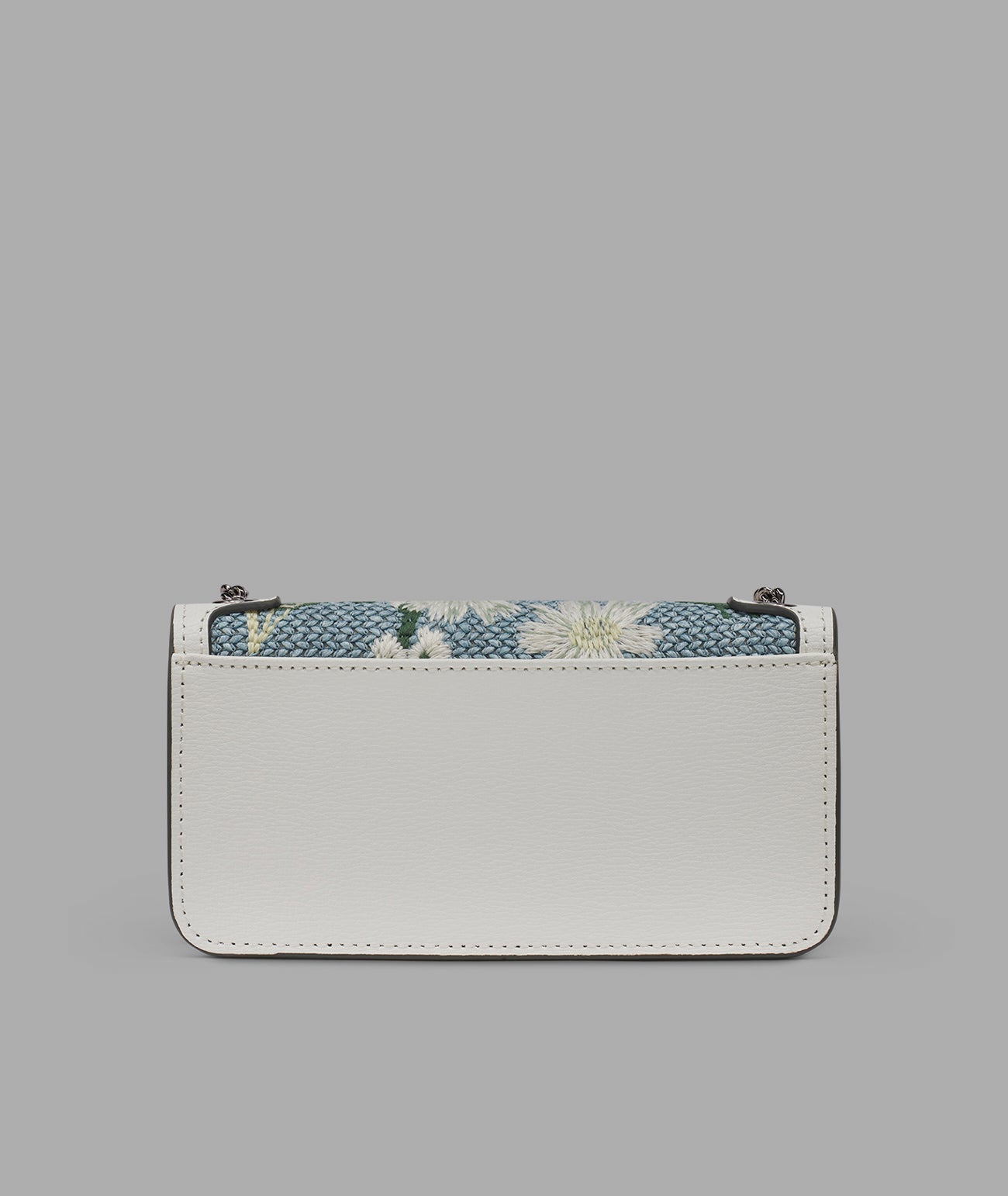 KarlLagerfeld Kosette floral raffia shoulder bag denim