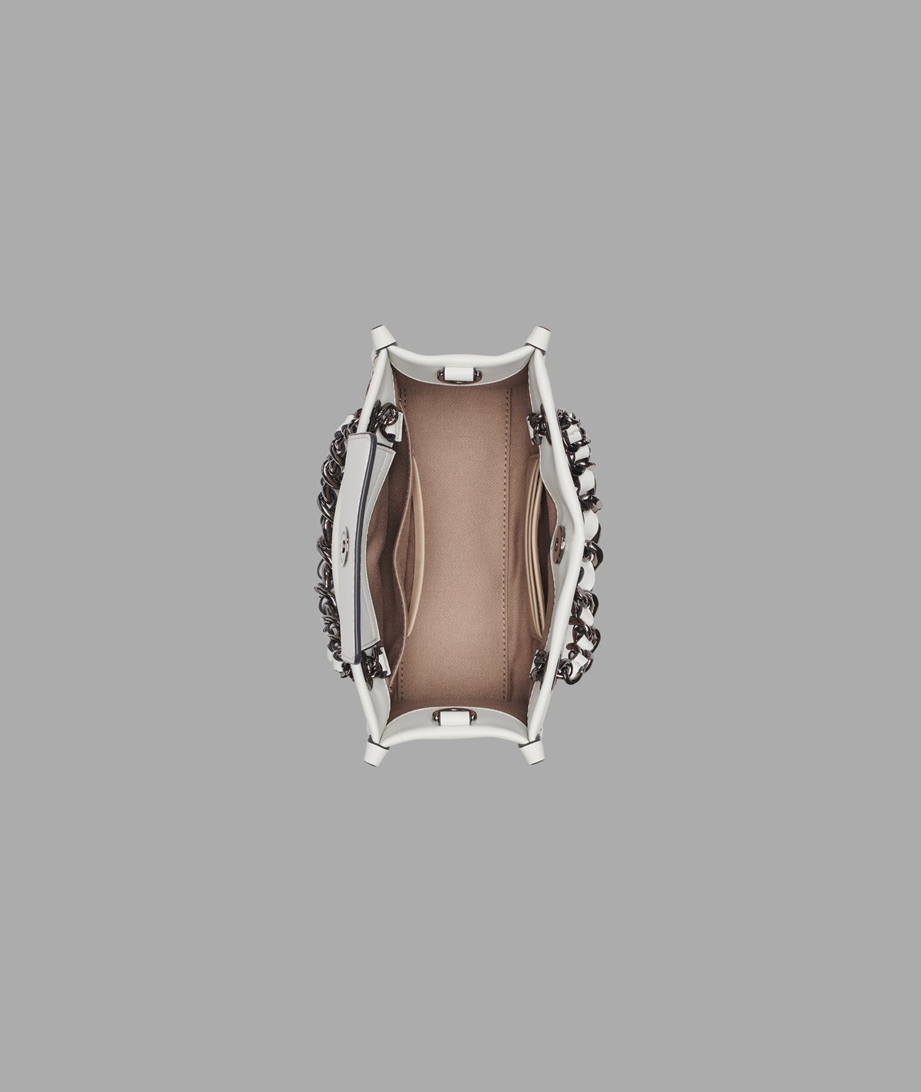 KarlLagerfeld Savoie raffia mini crossbody with chain strap raffia multi combo