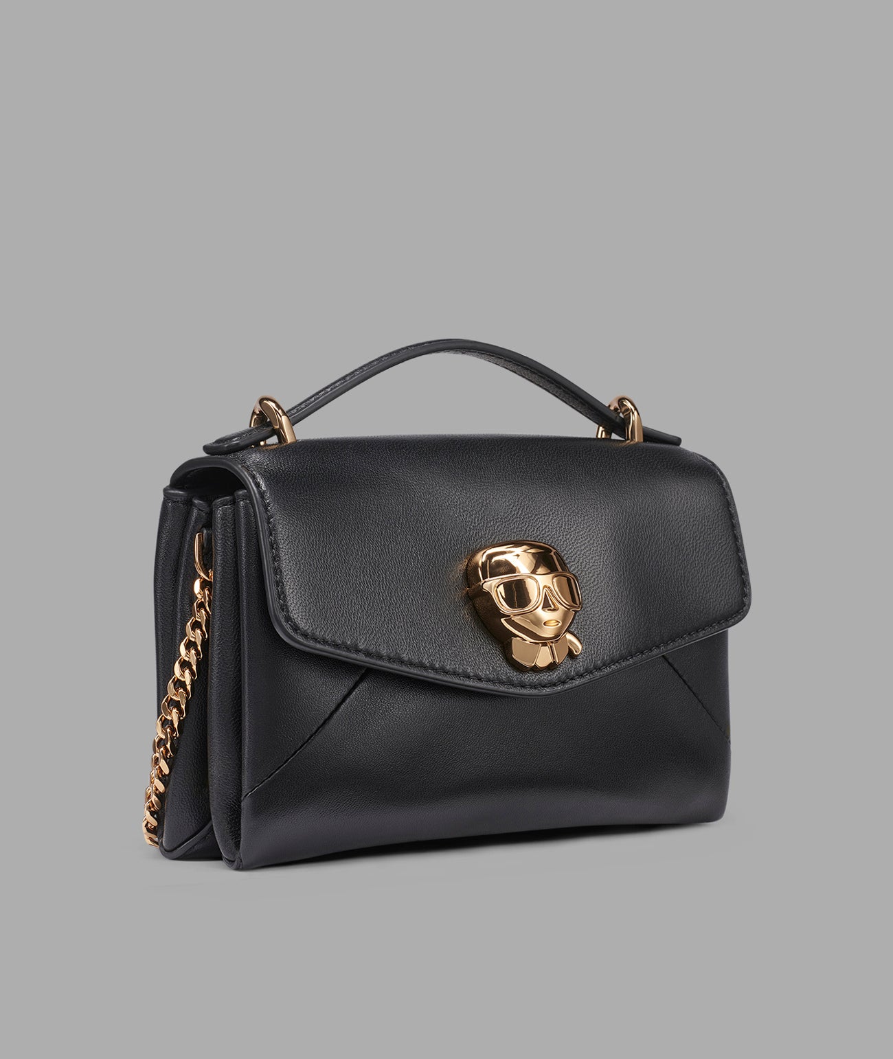 KarlLagerfeld Chantaye karl head crossbody black / gold