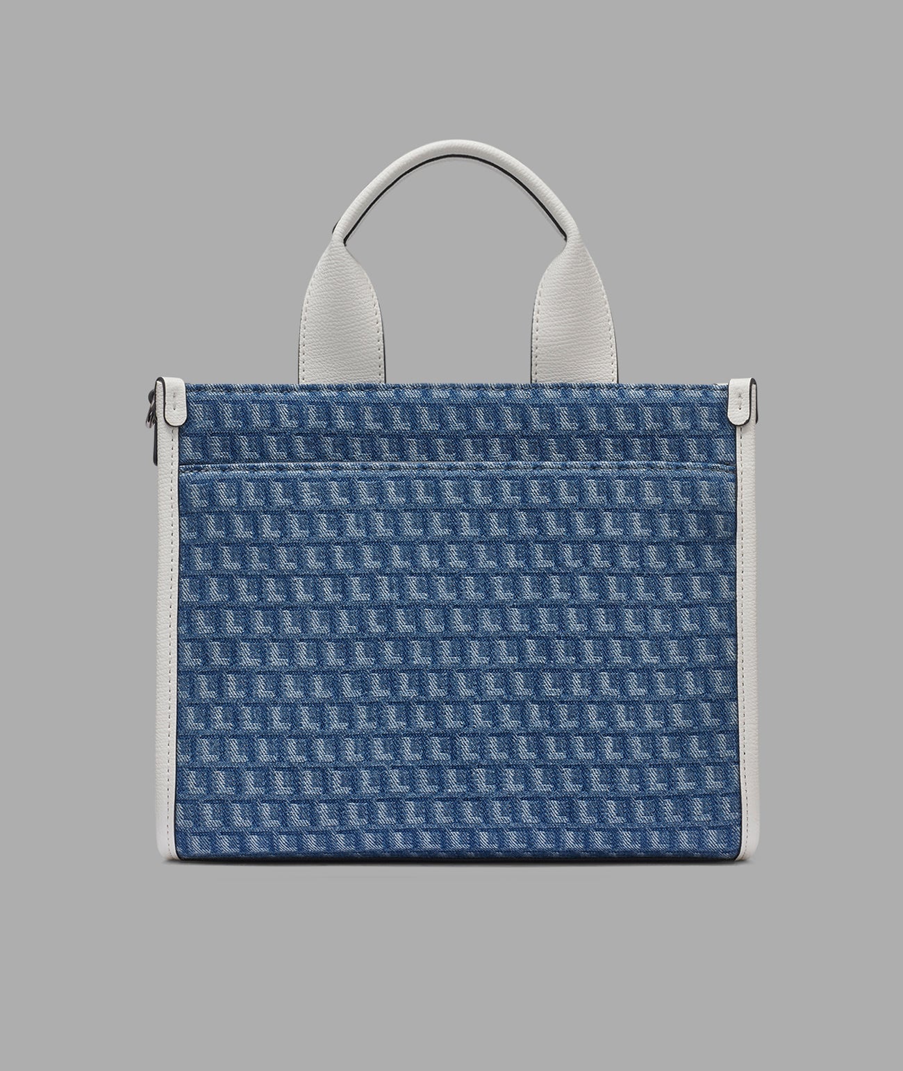 KarlLagerfeld Kristina small crossbody denim jaquard denim/white