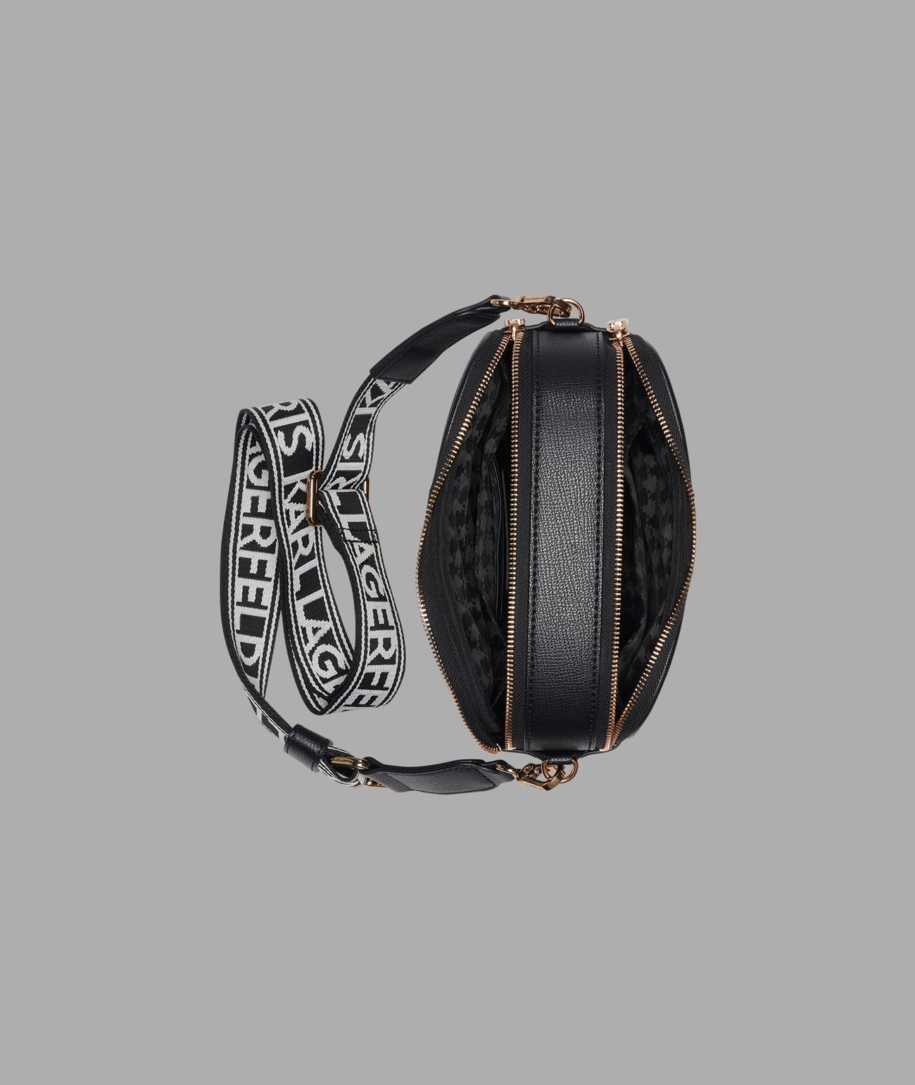 KarlLagerfeld Maybelle camera crossbody black / gold