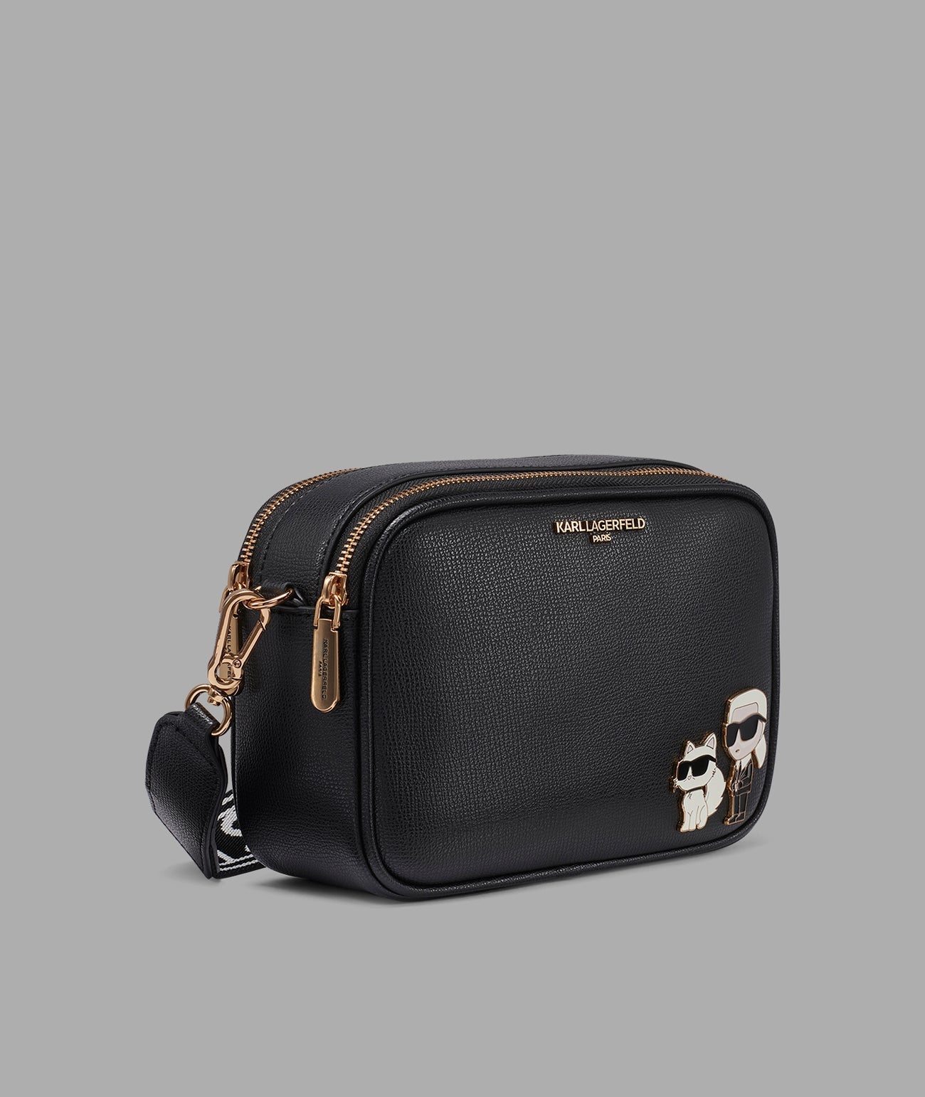 KarlLagerfeld Maybelle camera crossbody black / gold