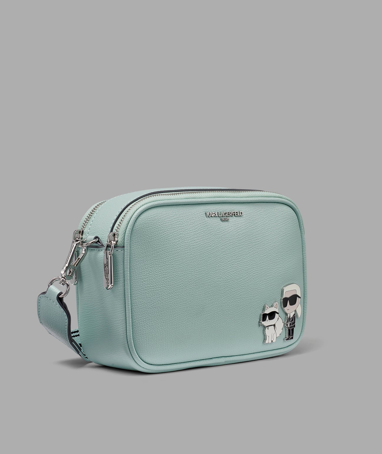 KarlLagerfeld Maybelle camera crossbody fresh mint