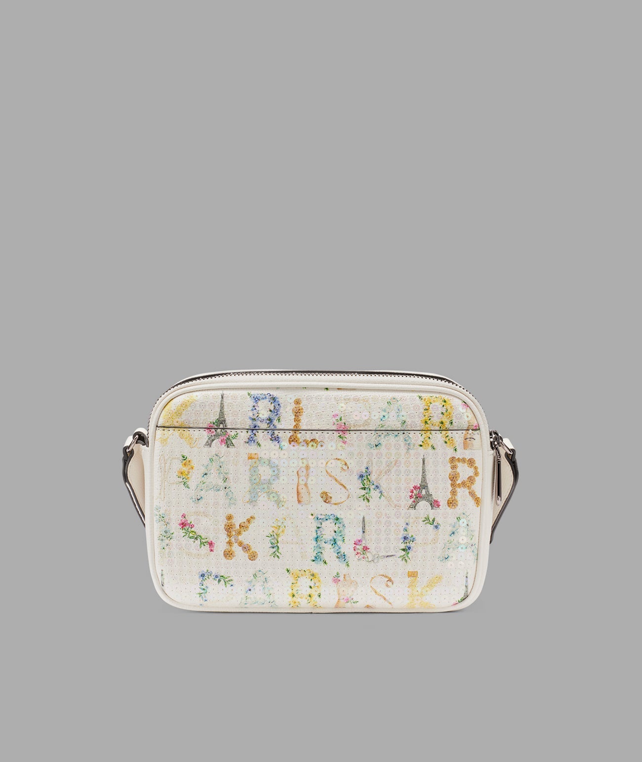 KarlLagerfeld Maybelle sequin crossbody winter white multi