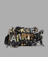 KarlLagerfeld Voyage logo crossbody with bow black multi