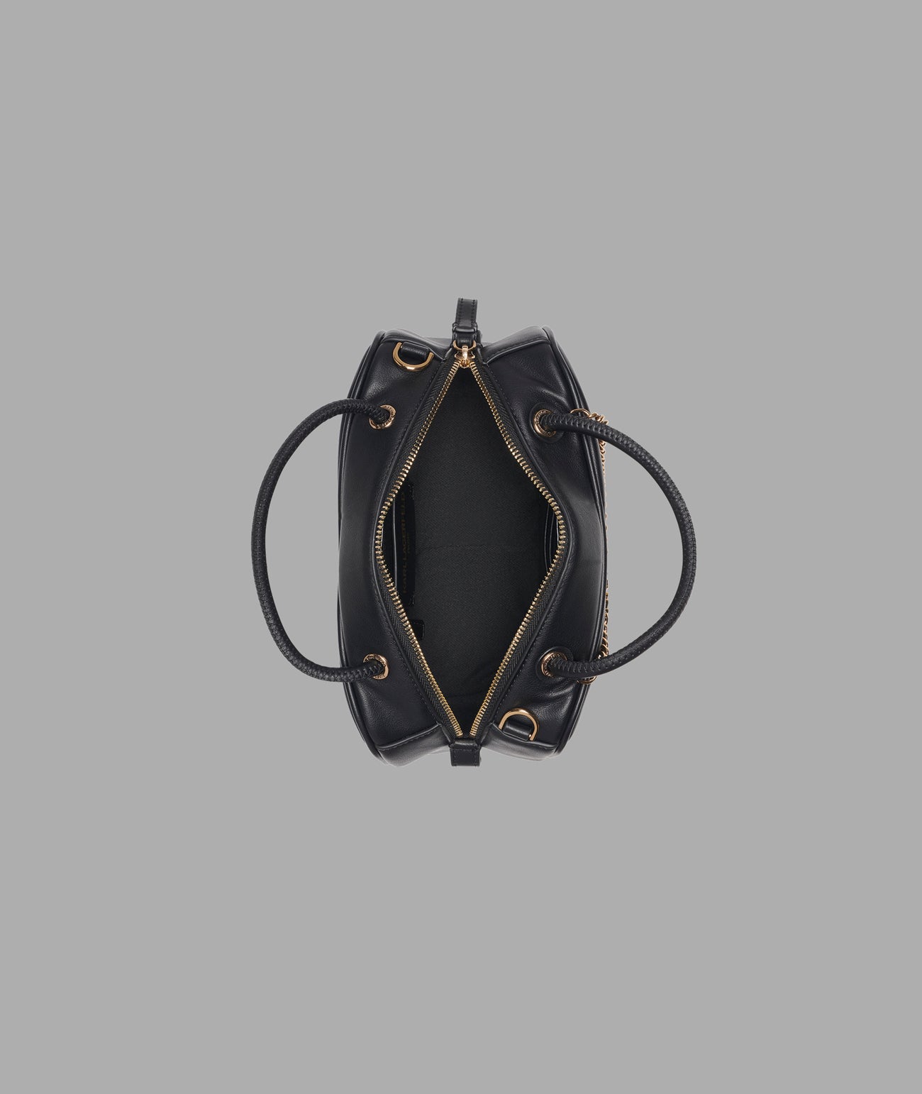 KarlLagerfeld Zaylia mini satchel with chain & mini bag black / gold