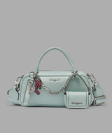 KarlLagerfeld Zaylia mini satchel with chain & mini bag fresh mint