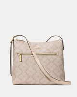 KateSpade 454 Spade Flower Swingpack Crossbody Bag Dark Beige Multi