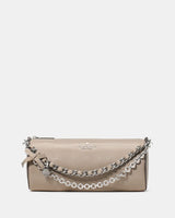 KateSpade Roulette Glazed Leather Mini Convertible Bag Quartz Pebble