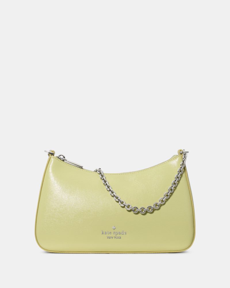 KateSpade Margot Textured Patent Leather Convertible Crossbody Tennis Ball