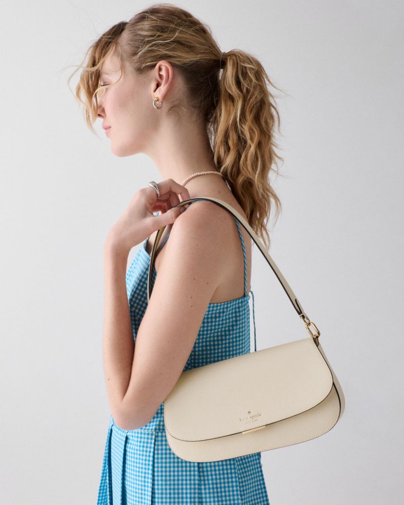 KateSpade Quinn Shoulder Bag Cashew Milk