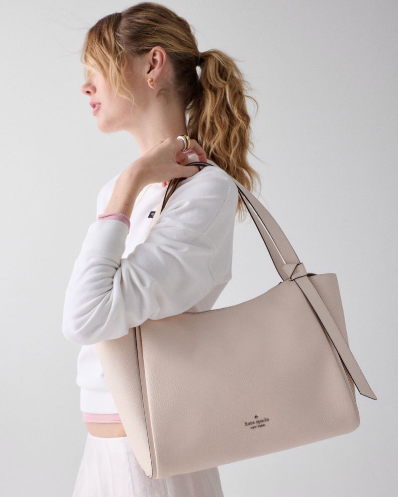 KateSpade Knott Tote Bag Powdered Sugar