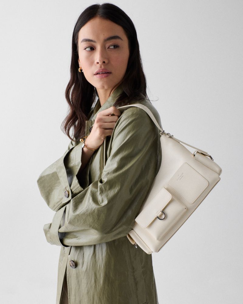 KateSpade Cargo Shoulder Bag Cashew Milk