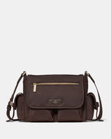 KateSpade Carter Nylon Messenger Cargo Crossbody Bag Hot Fudge