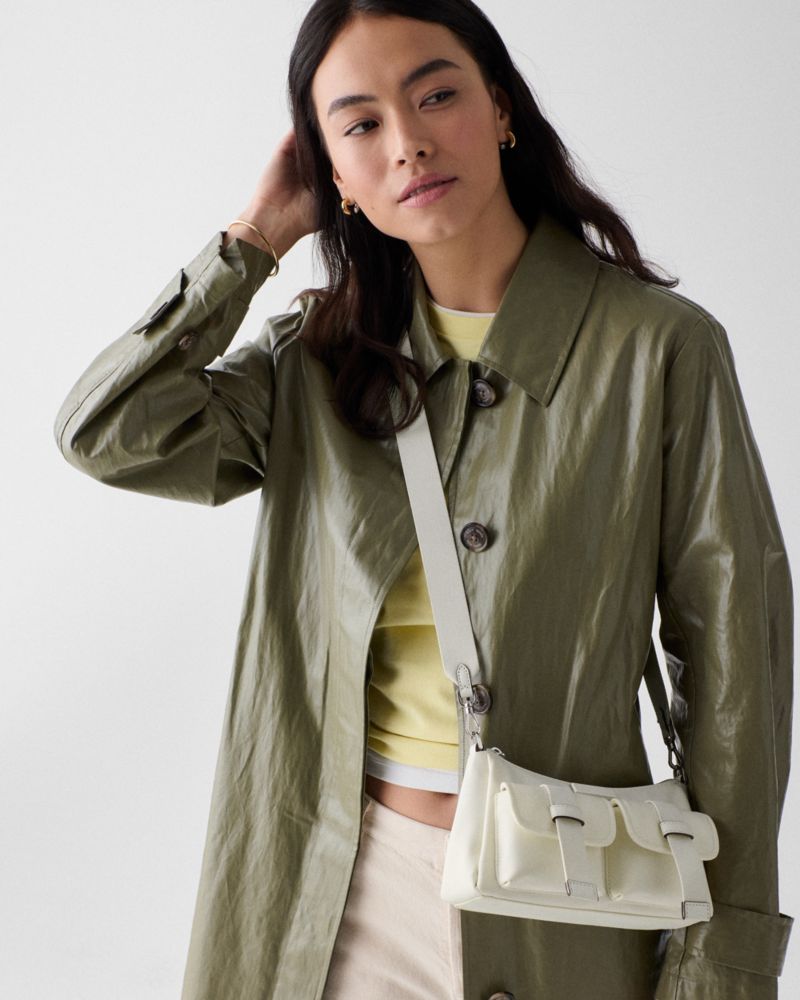 KateSpade Carter Nylon Cargo Crossbody Bag Meringue