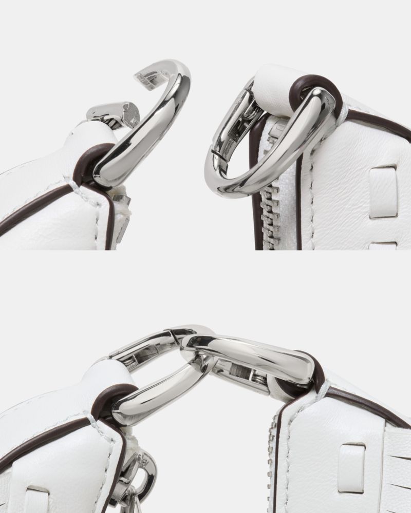 KateSpade Duo Fringe Crossbody Bag True White