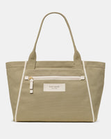KateSpade Dash Large Canvas Tote Bag Dried Bay Leaf