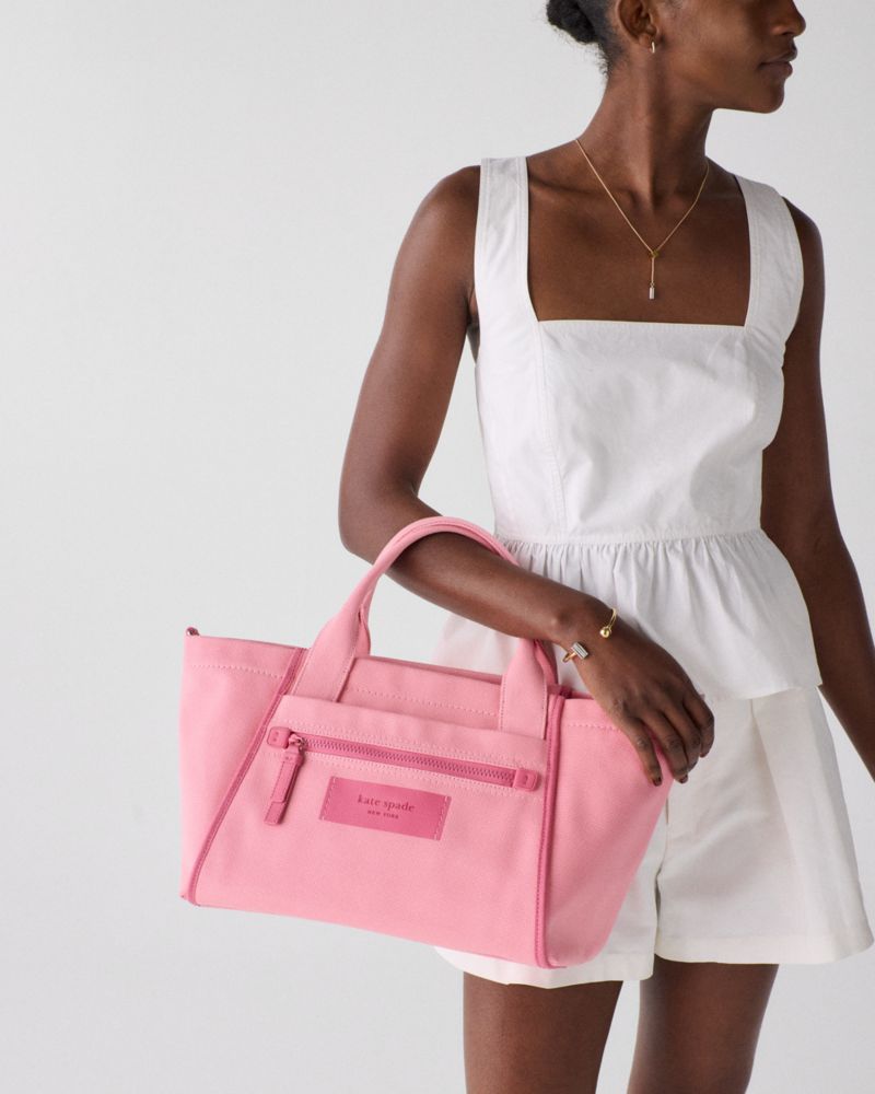 KateSpade Dash Canvas Tote Bag Pink Multi