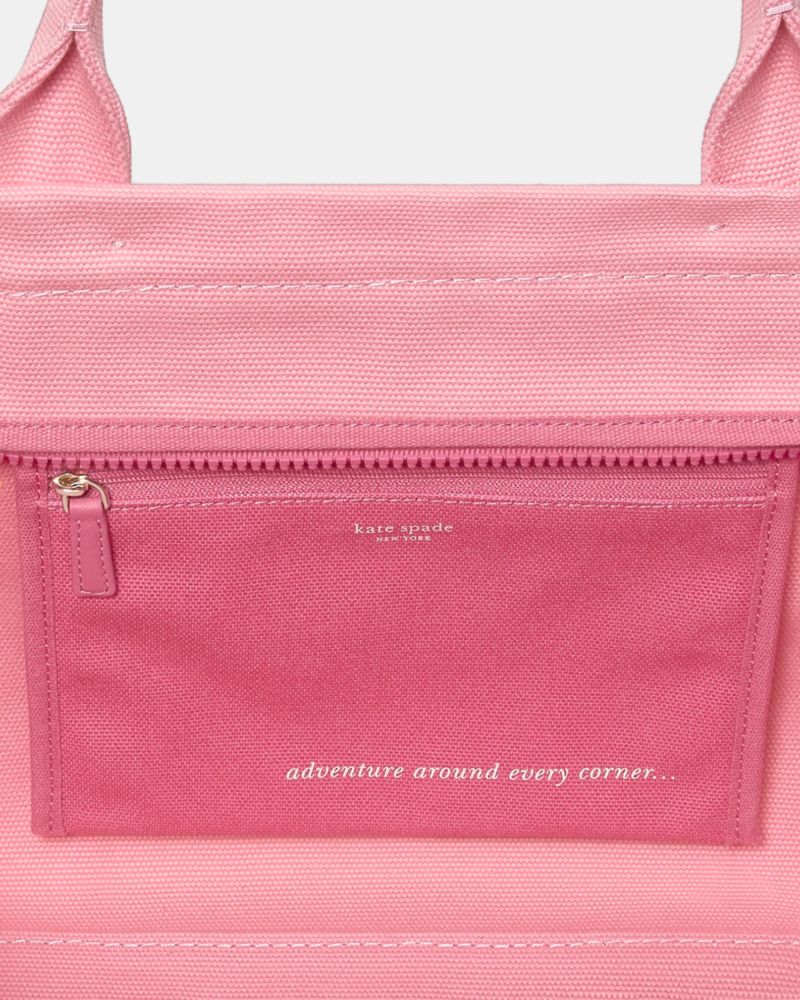 KateSpade Dash Canvas Tote Bag Pink Multi