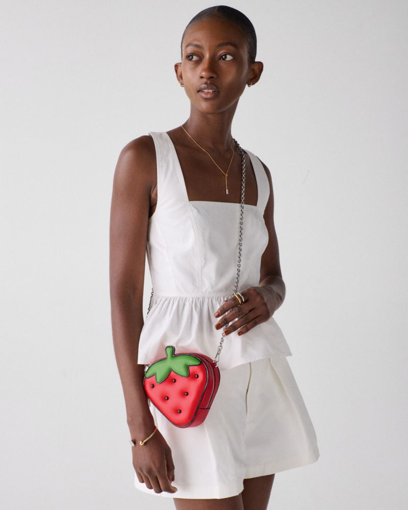 KateSpade Hello Kitty And Friends X Kate Spade New York 3D Strawberry Mini Crossbody Bag Multi
