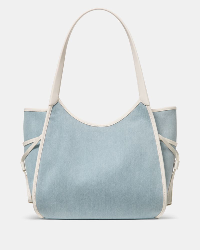 KateSpade Stash Denim Carryall Bag Blue Multicolor