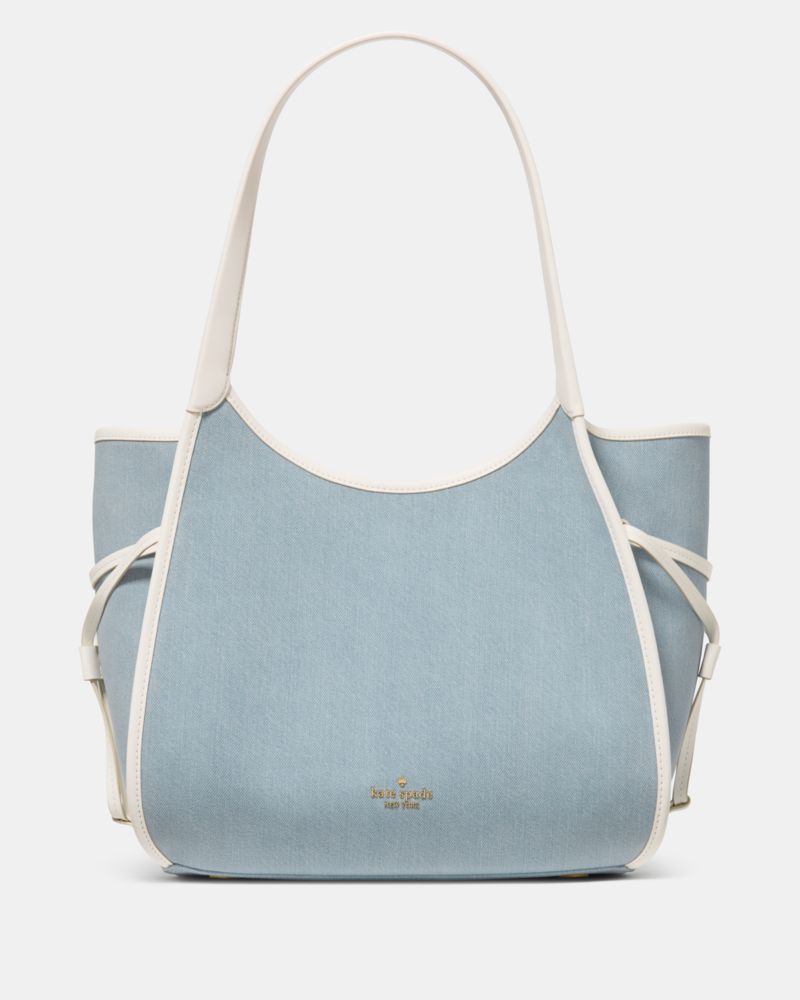 KateSpade Stash Denim Carryall Bag Blue Multicolor