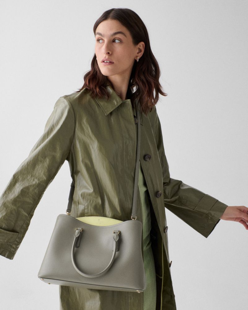 KateSpade Thompson Street Satchel Bag Dusky Pine Multi