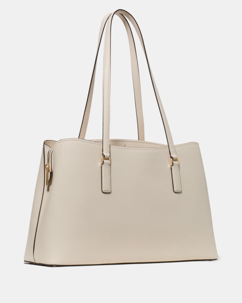 KateSpade Thompson Street Commuter Tote Bag Cashew Milk